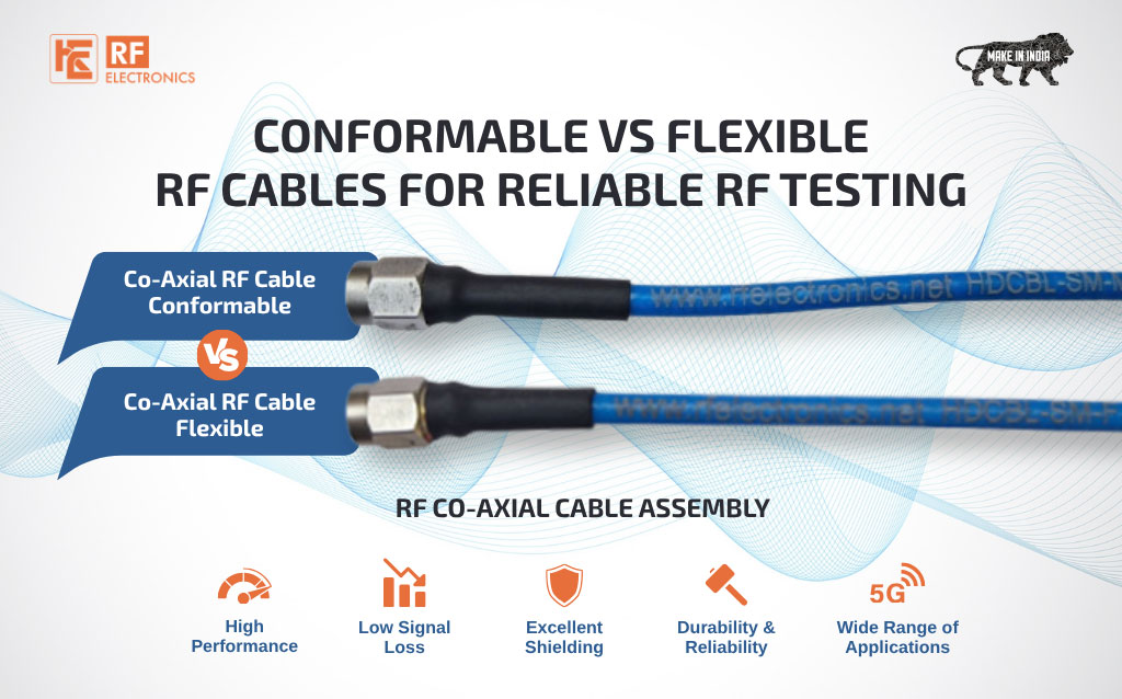 Conformable vs Flexible RF Cables for Reliable RF Testing